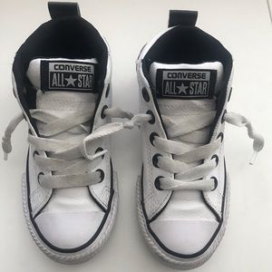 Boys All Star Converse in White leather